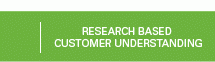 Research based customer understanding